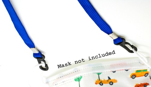 10pc Face Mask Lanyards with Safety Breakaway Clasp with Plastic J hook each end - Afbeelding 7 van 23