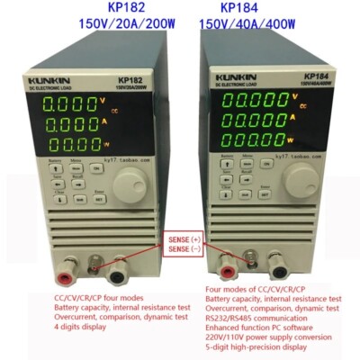 KP184 Electronic Load Tester: Battery Capacity, Power Supply, and Aging Tester
