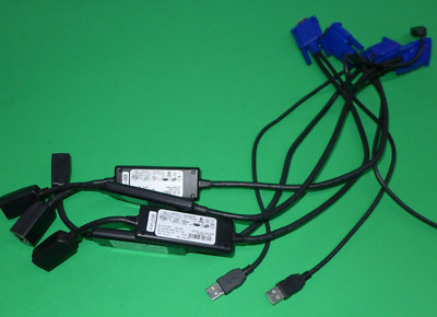 (LOT OF 4) Genuine Dell KVM Switch Cable Adapter UF366