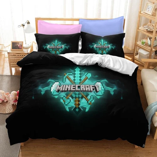 Minecraft KIDS DUVET COVER SET QUILT BEDDING SETS DOUBLE KING SIZE GIFT NEW UK - Picture 15 of 23