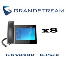 Grandstream GXV3480 8" LCD Touchscreen Deskphone 8-PACK BUNDLE