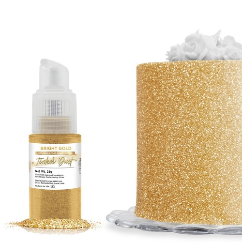 Bright Gold Tinker Dust Edible Glitter Spray Pump - 第 1/5 張圖片