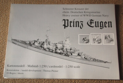 CFM Verlag - Schwerer Kreuzer Prinz Eugen - Modellbaubogen 1te Ausgabe von 1996