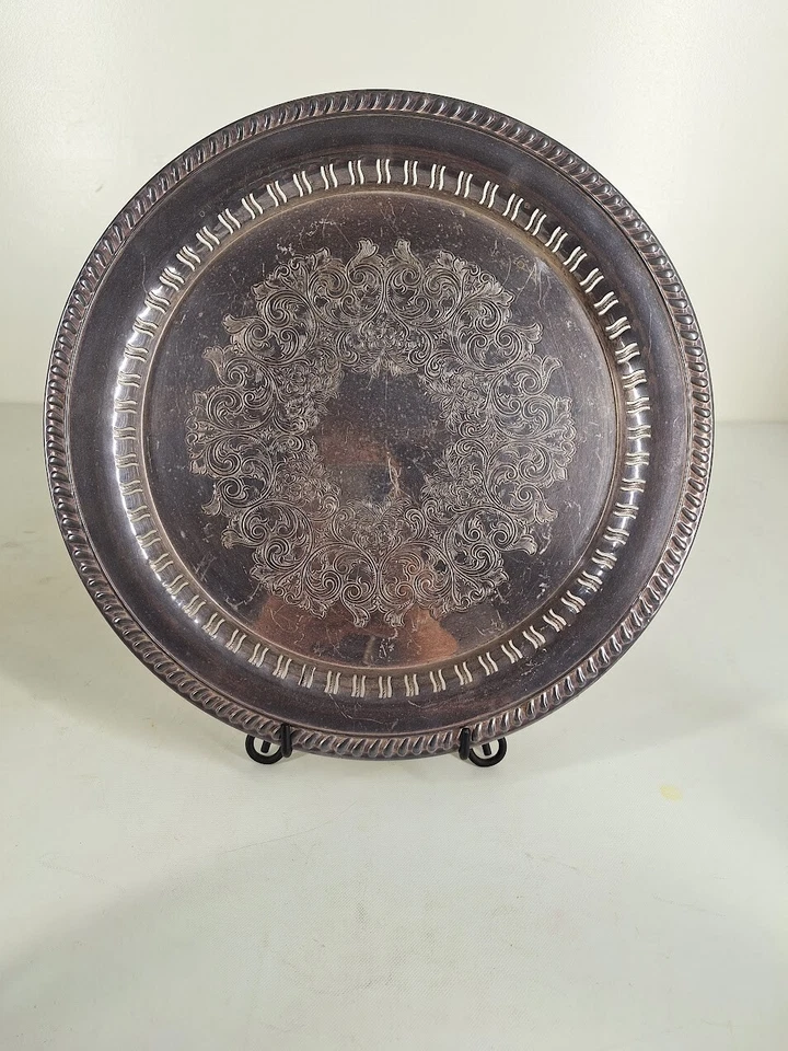 Tetera y crema Wilcox I S National Co Rochelle de colección plateada Foto 3 de 4