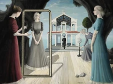 PAUL DELVAUX Poster or Rolled Canvas Print "LES VESTALES"