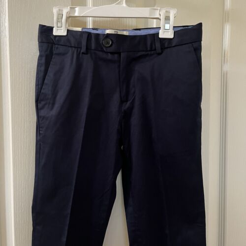 Scotch & Soda Scotch Shrunk Boys Chino Pants Regular Slim Navy Blue Size 10 - Picture 2 of 13