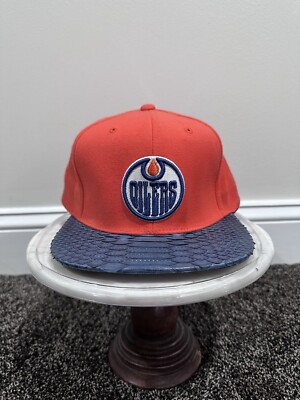 Just Don x Mitchell & Ness NHL Edmonton Oilers Snakeskin Hat
