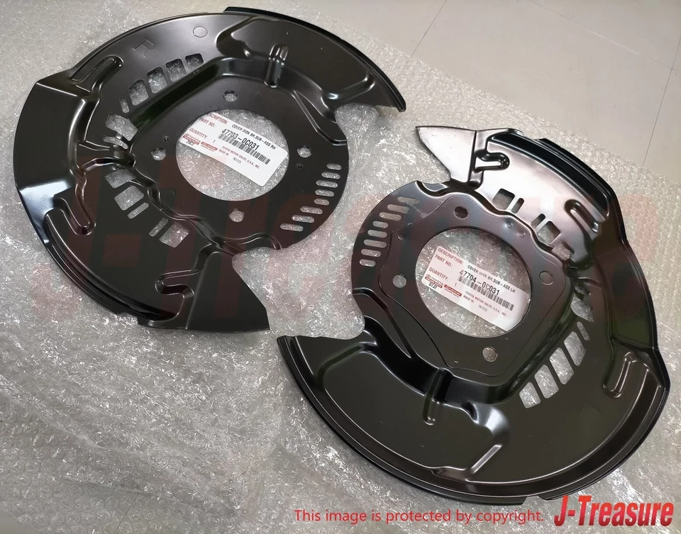 TOYOTA SEQUOIA 08-22 TUNDRA 07-21 Genuine Cover Disc Brake Dust Front Set OEM - Image 3 of 4