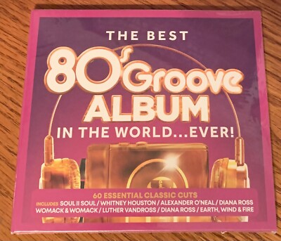 VARIOUS ''THE BEST 80's GROOVE ALBUM'' BRAND NEW ORIGINAL 2019 UK 3CD SET