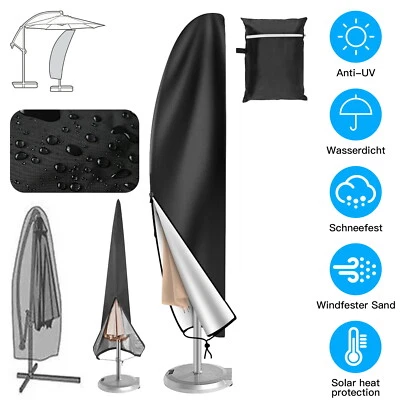 Parasol Banana Umbrella Cover Cantilever Outdoor Patio Garden Shield Heavy Duty