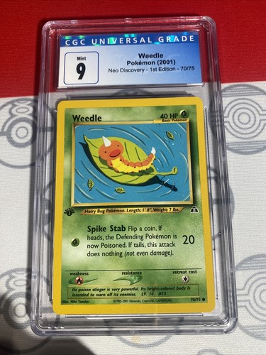 Weedle (1st Edition) graded CGC 9 for sale on eBay