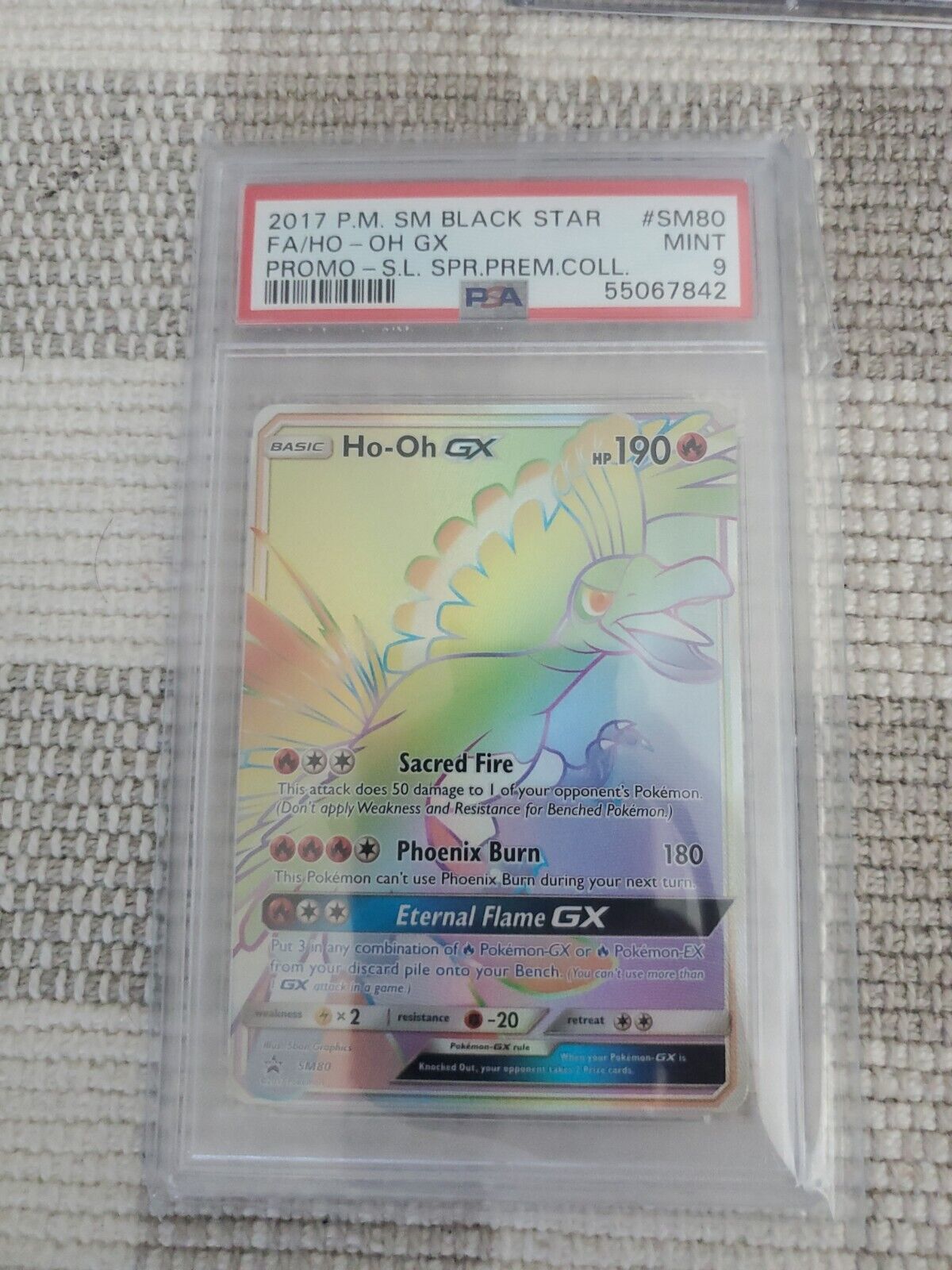 Ho-Oh GX - SM80 (SM Black Star Promo) - Jumbo Cards - Pokemon