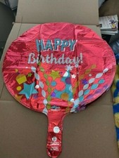 Anagram Festive Happy Birthday Foil Balloon 18" New  