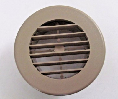 4'' BEIGE Round Rotaire Grille Heat Covered Screws Outlet Vent 3940DB RV Trailer