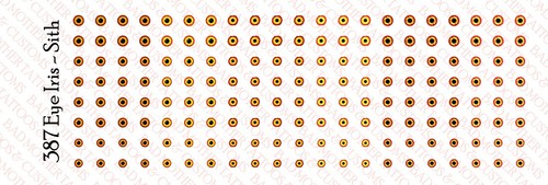 1/6 Custom Waterslide Decal Star Wars Sith Eye Iris for 12 inch Action Figures