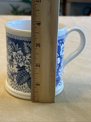 Vintage 1990 Mason's Crabtree & Evelyn Blue & White Floral Design Ironstone Mug - Picture 7 of 7