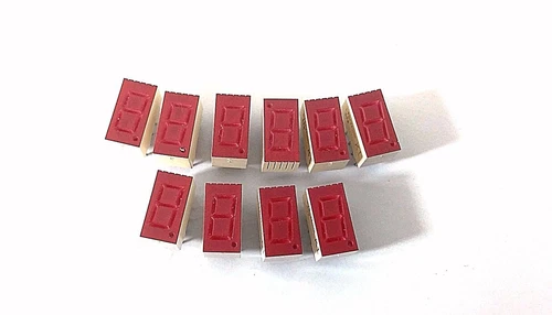 10 Pcs LED DISPLAY DIGITAL 7 Segment 0.630" 10 Pin 1-BIT RED LTS-367HR K1 K2 J2