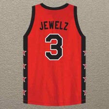 Jewelz #3 Platinum Jewelz Basketball Jersey Crossover Custom Names Retro