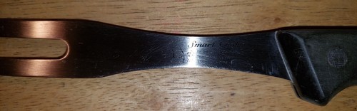 SMART COOK Cutlery Kitchen CARVING FORK Stainless Steel Bakelite Handle - Picture 3 of 15