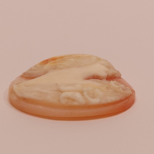 Vintage Art Deco Lovely High Detail Hand Carved Shell Cameo Low Relief 6g Loose - Picture 4 of 11