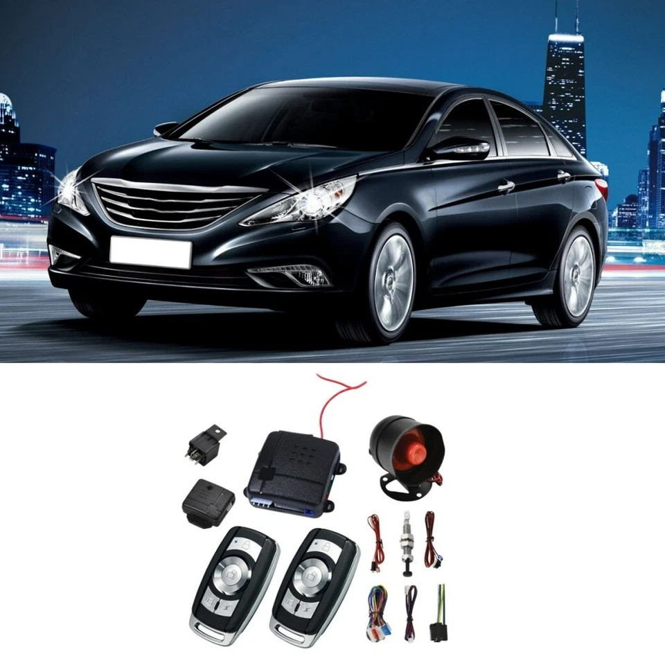 Start Push Button Remote Alarm System Keyless Entry Engine Kits Fit For Car SUV - Image 4 of 4