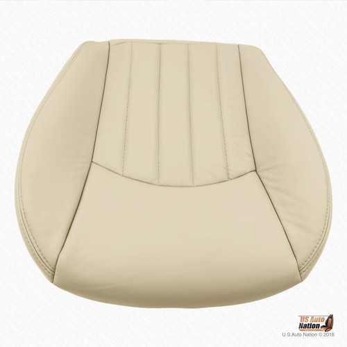 2003 2004 Jaguar X-Type - Front Driver Bottom Replacement Leather Seat Cover Tan - Picture 5 of 12