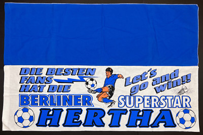Hertha Superstar - Let´s go an win! - Fahne Flagge Flag Fussball #609