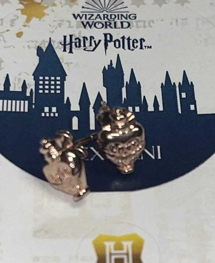 Pendientes Alex And Ani Harry Potter Oro Rosa Amor Poción NUEVO Foto 3 de 4