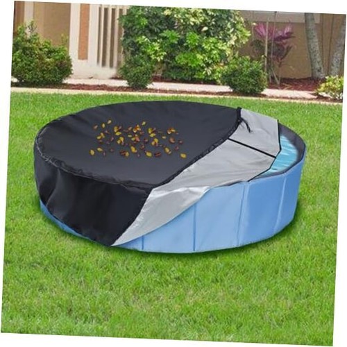 64in Dog Pool Cover - Waterproof Tear-Resistant Round Pet Pool Cover 64x12in