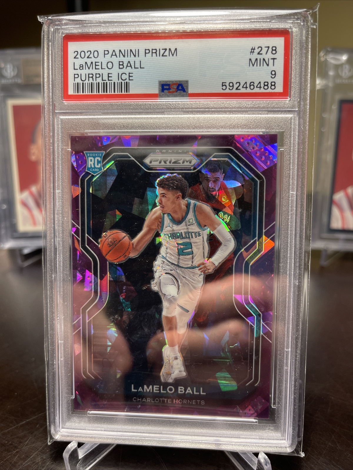 2020 panini prizm lamelo Ball purple ice psa9 169/175 🔥🔥🔥