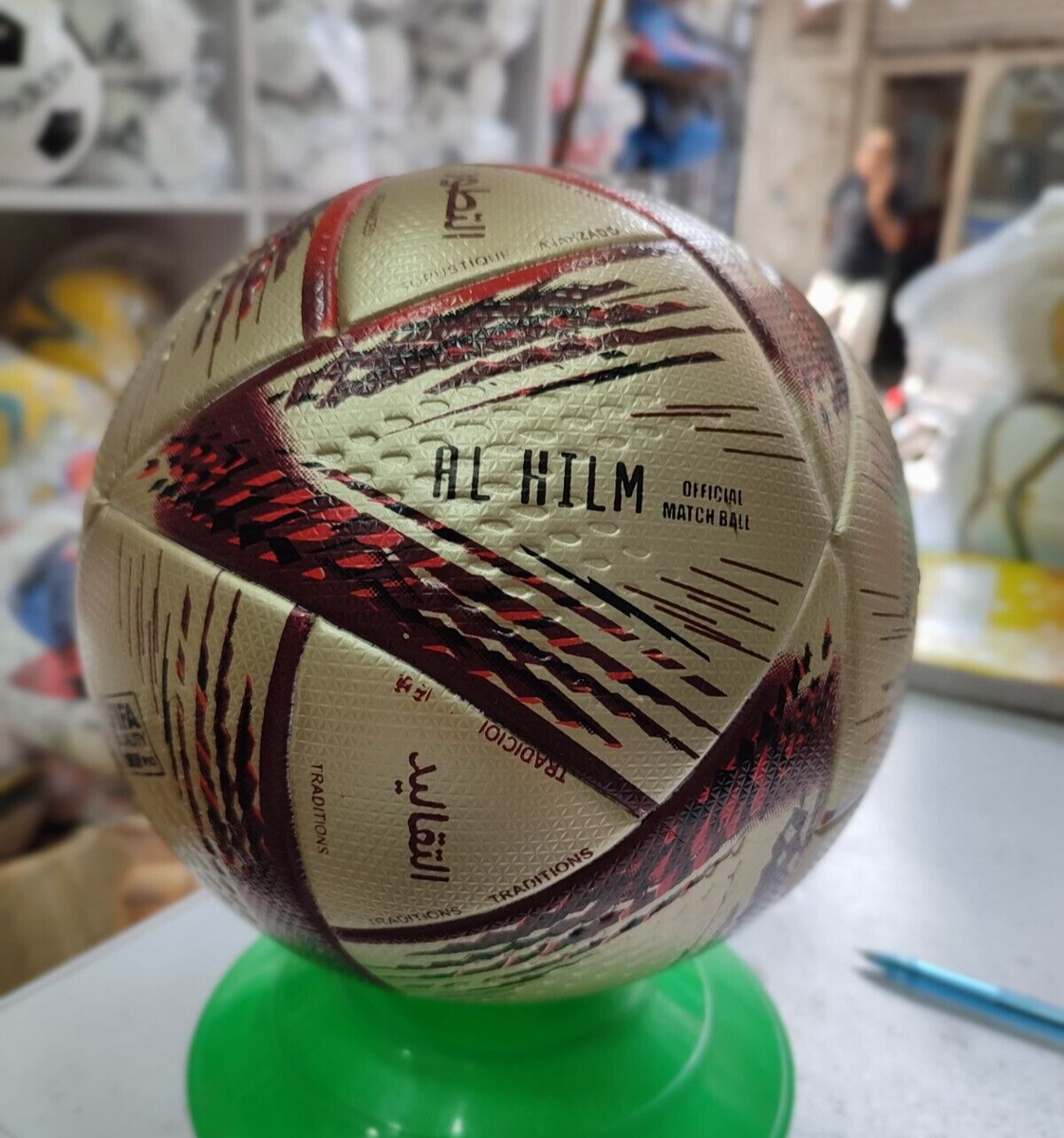 adidas World Cup Al Hilm Pro Official Match Soccer Ball – Metallic