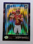 Jayden Daniels Rated Rookie Purple Shock Prizm - 2024 Panini Donruss Optic #248