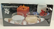 NEW! VINTAGE! WMF CROMARGAN SAHNESERVICE SUGAR & CREAMER SET MADE IN GERMANY
