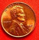 1952-D Lincoln Wheat Cent Penny GEM RED BU From an Original Bank Roll