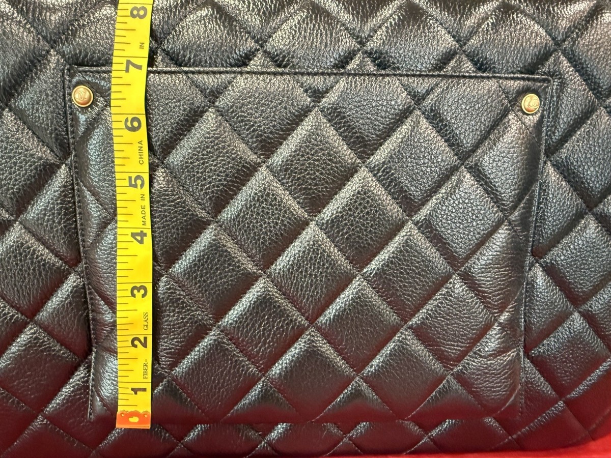 CHANEL 2025 Maxi Classic Flap Bag Black Caviar Shoulder Bag w/Gold 
