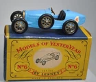 LESNEY MATCHBOX YESTERYEAR - Y6 BUGATTI TYPE 35 - BLUE - MINTY