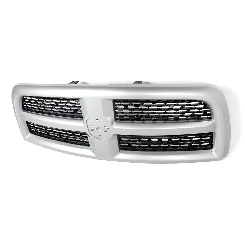 BRIGHT SILVER & BLACK Grille Assembly For 2013-2018 Dodge RAM 2500 3500 Laramie Foto 2 de 4