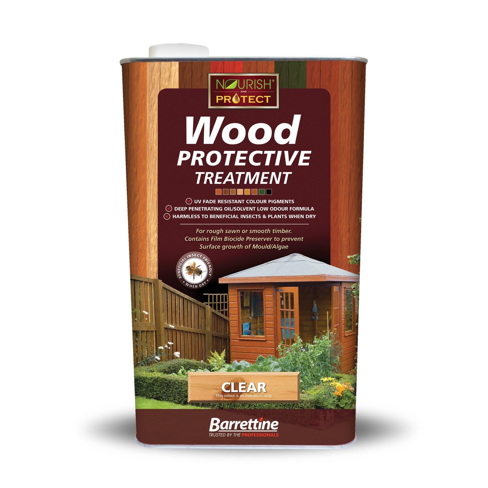 1x Barrettine Wood Protective Treatment 1Ltr PTCL001