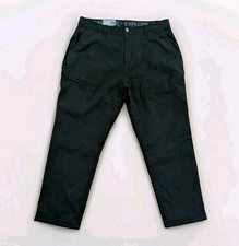 Gerry Venture Fleece Lined Pants 38x30 Black Nylon Spandex Stretch Explore NWT