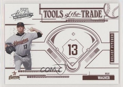 2005 Playoff Absolute Memorabilia Tools of the Trade Red Billy Wagner HOF y0i