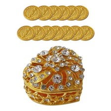 Proshopping Wedding Arras Coins Set, Heart Shape 2.4" x x 1.6", Gold