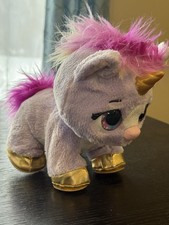 Present Pets Purple Unicorn Animated Plush Toy Sound Color Change Tested Works