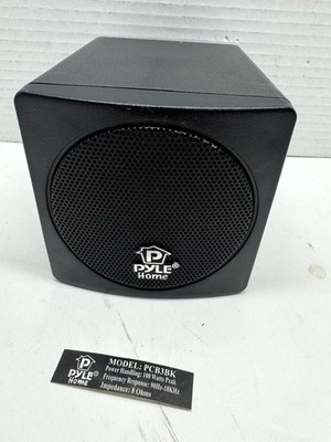 Pyle Home PCB3BK 3 in. 8-Ohms 100-Watt Single Mini Cube Bookshelf Speaker Only