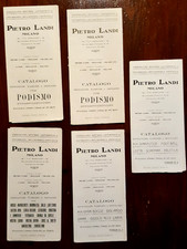 17996-CINQUE OPUSCOLI,MILANO, INCISIONI E STAMPERIA METALLI "PIETRO LANDI", '900