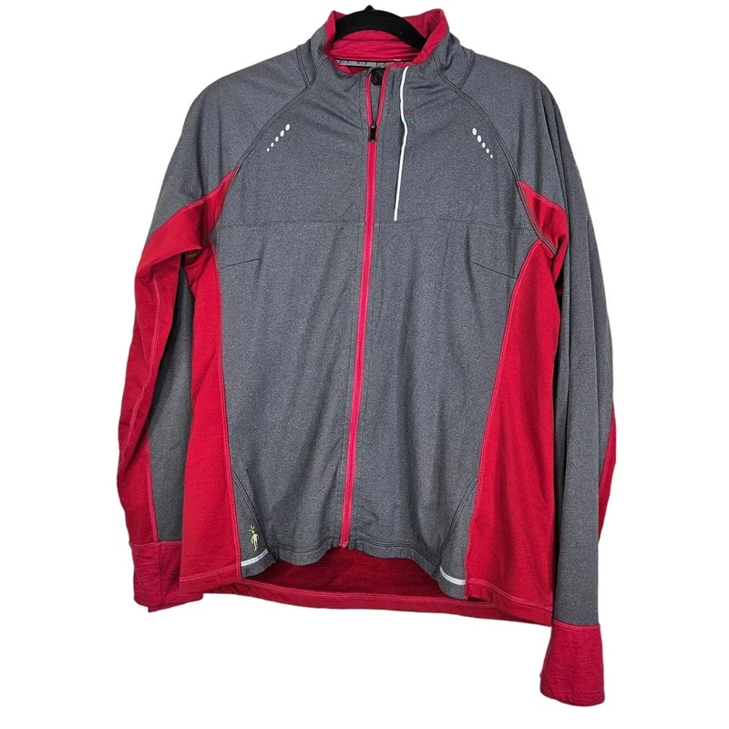 smartwool phd gorpcore full zip base layer merino wool jacket