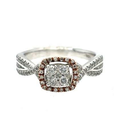 10KWR 1/2CT Multi-stone Eng Ring
