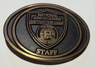 Boy Scout National Junior Leader Instructor Camp Philmont Staff Belt Buckle