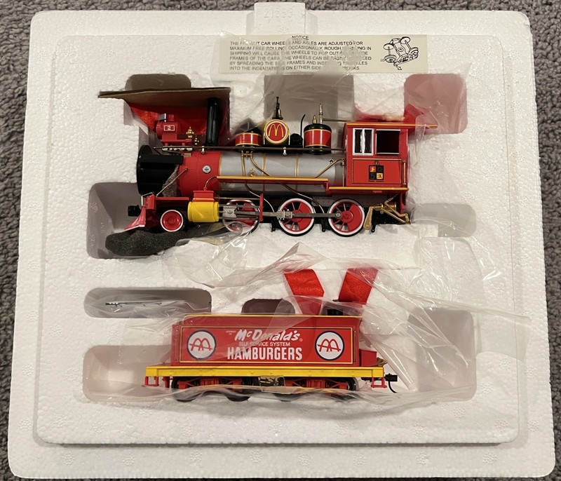 Hawthorne Village McDonald's 50th Anniversary Locomotive & Tender. In Box w/ COA