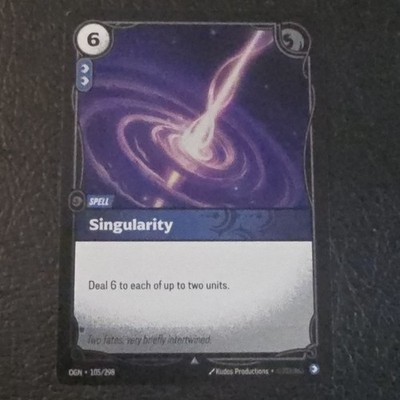 Singularity 105/298 Uncommon Origins Riftbound Foil Near Mint