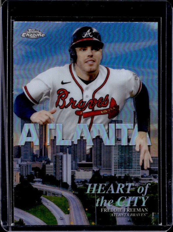 2022 Topps Chrome Freddie Freeman Heart of the City #HOC-5 Braves